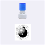 Liquid Moons Rubber Round Stamps (Small) 1.12 x1.12  Stamp