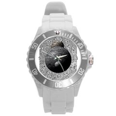 Liquid Moons Round Plastic Sport Watch (l) by InsanityExpressed