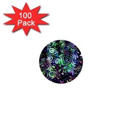 Colour Play Flowers 1  Mini Buttons (100 Pack) 