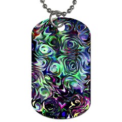 Colour Play Flowers Dog Tag (one Side)