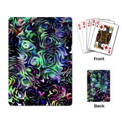 Colour Play Flowers Playing Card