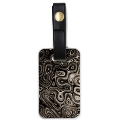 Tile Reflections Alien Skin Dark Luggage Tags (one Side) 