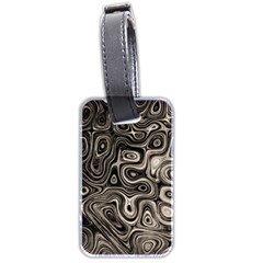 Tile Reflections Alien Skin Dark Luggage Tags (two Sides)