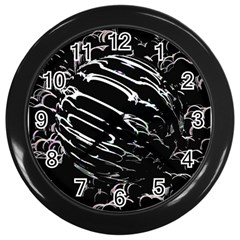 Alien Ball Wall Clocks (black)