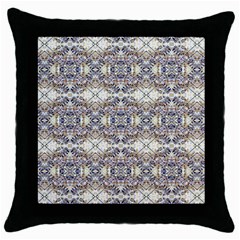 Oriental Geometric Floral Print Throw Pillow Cases (black)