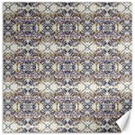 Oriental Geometric Floral Print Canvas 12  x 12   11.4 x11.56  Canvas - 1