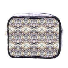 Oriental Geometric Floral Print Mini Toiletries Bags