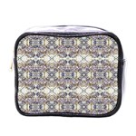 Oriental Geometric Floral Print Mini Toiletries Bags Front