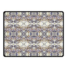 Oriental Geometric Floral Print Fleece Blanket (small) by dflcprints