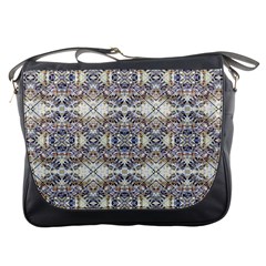 Oriental Geometric Floral Print Messenger Bags by dflcprints