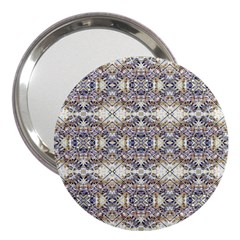 Oriental Geometric Floral Print 3  Handbag Mirrors by dflcprints