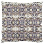 Oriental Geometric Floral Print Large Flano Cushion Cases (Two Sides)  Front