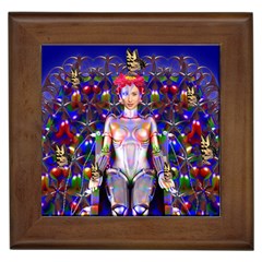 Robot Butterfly Framed Tiles by icarusismartdesigns