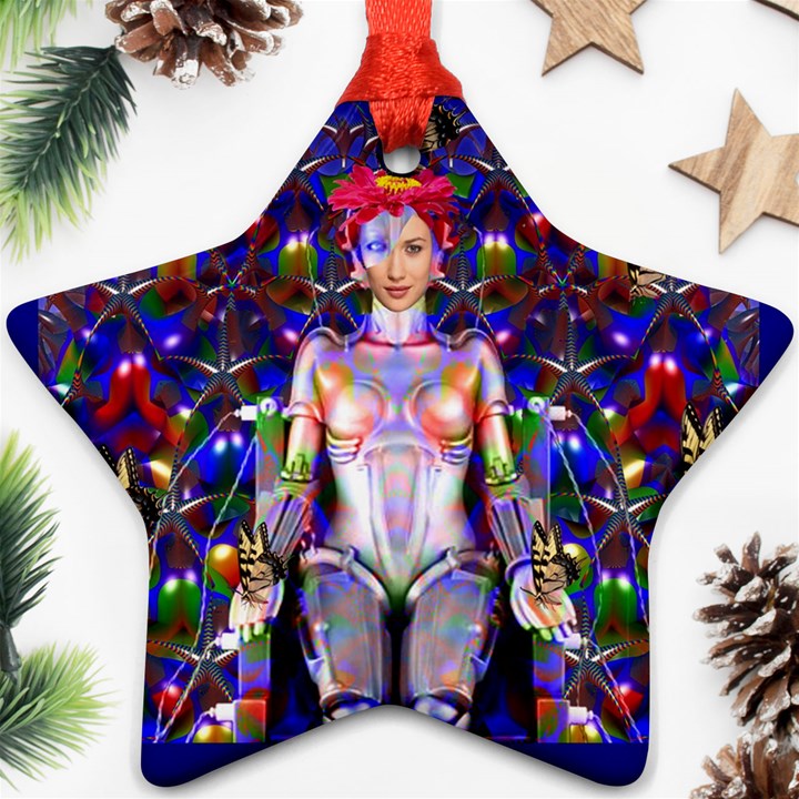 Robot Butterfly Ornament (Star) 