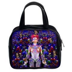 Robot Butterfly Classic Handbags (2 Sides)