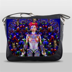 Robot Butterfly Messenger Bags