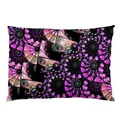 Hippy Fractal Spiral Stacks Pillow Cases by KirstenStar