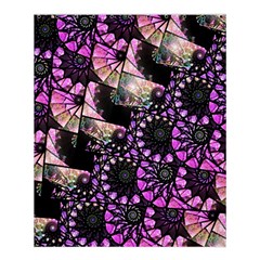 Hippy Fractal Spiral Stacks Shower Curtain 60  X 72  (medium)  by KirstenStar