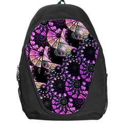 Hippy Fractal Spiral Stacks Backpack Bag by KirstenStar