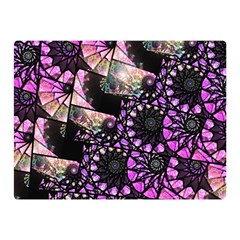 Hippy Fractal Spiral Stacks Double Sided Flano Blanket (mini) 