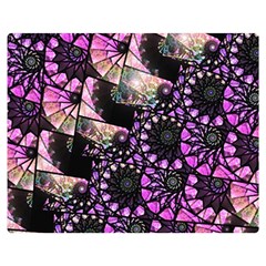 Hippy Fractal Spiral Stacks Double Sided Flano Blanket (medium) 