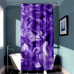 Lavender Smoke Swirls Shower Curtain 36  X 72  (stall) by KirstenStar