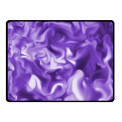 Lavender Smoke Swirls Double Sided Fleece Blanket (small)