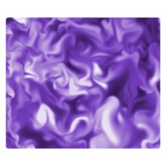 Lavender Smoke Swirls Double Sided Flano Blanket (small) by KirstenStar