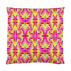 Pink And Yellow Rave Pattern Standard Cushion Case (one Side) 