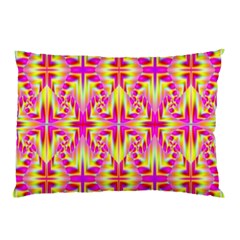 Pink And Yellow Rave Pattern Pillow Cases