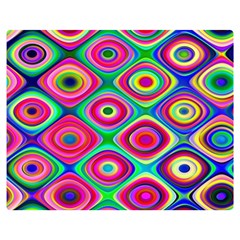 Psychedelic Checker Board Double Sided Flano Blanket (medium)  by KirstenStar