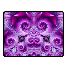 Purple Ecstasy Fractal Artwork Fleece Blanket (small) by KirstenStar