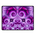 Purple Ecstasy Fractal artwork Double Sided Fleece Blanket (Small)  45 x34  Blanket Front