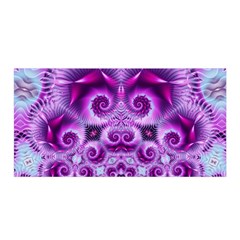 Purple Ecstasy Fractal Artwork Satin Wrap