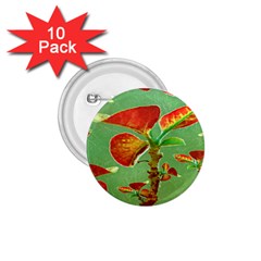 Tropical Floral Print 1 75  Buttons (10 Pack)