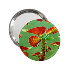 Tropical Floral Print 2 25  Handbag Mirrors