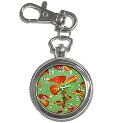 Tropical Floral Print Key Chain Watches