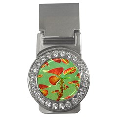 Tropical Floral Print Money Clips (cz) 