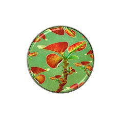 Tropical Floral Print Hat Clip Ball Marker