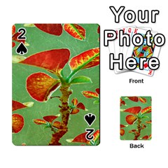 Tropical Floral Print Playing Cards 54 Designs  by dflcprints