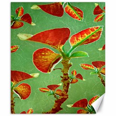 Tropical Floral Print Canvas 20  X 24  