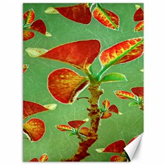 Tropical Floral Print Canvas 36  X 48   by dflcprints