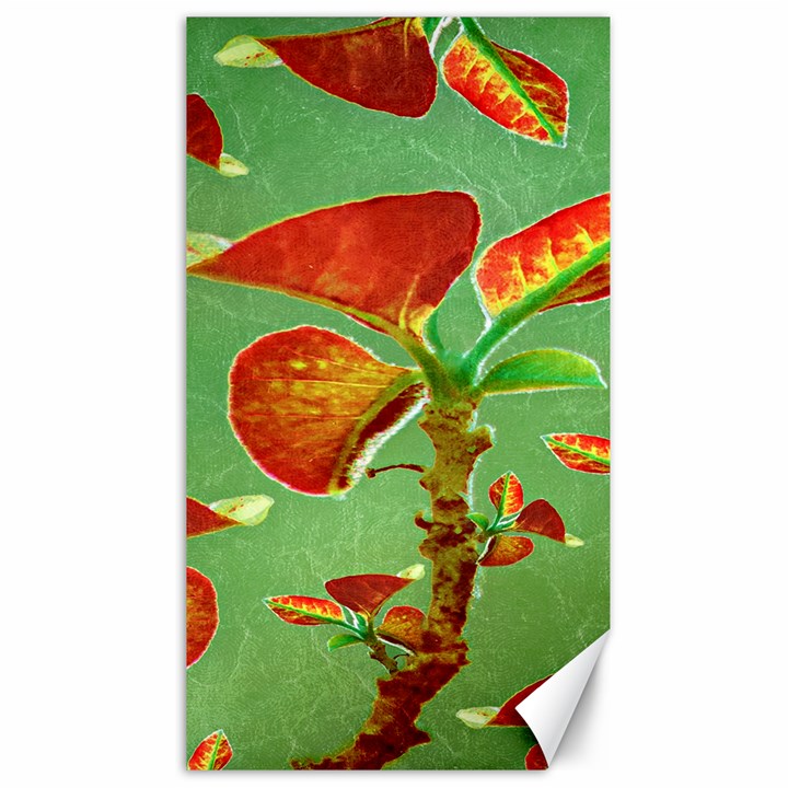 Tropical Floral Print Canvas 40  x 72  