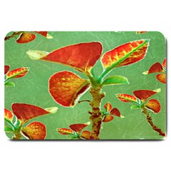 Tropical Floral Print Large Doormat 