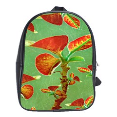 Tropical Floral Print School Bags(large) 