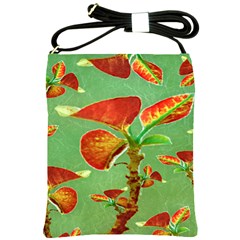 Tropical Floral Print Shoulder Sling Bags