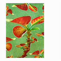 Tropical Floral Print Small Garden Flag (two Sides)