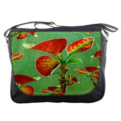 Tropical Floral Print Messenger Bags