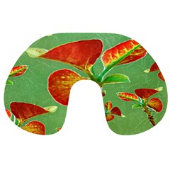 Tropical Floral Print Travel Neck Pillows by dflcprints