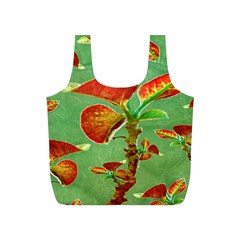 Tropical Floral Print Full Print Recycle Bags (s) 